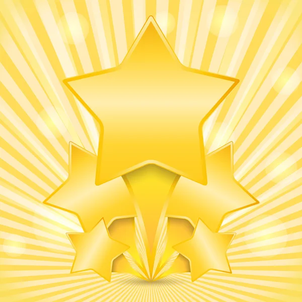 Golden Stars — Stock Vector