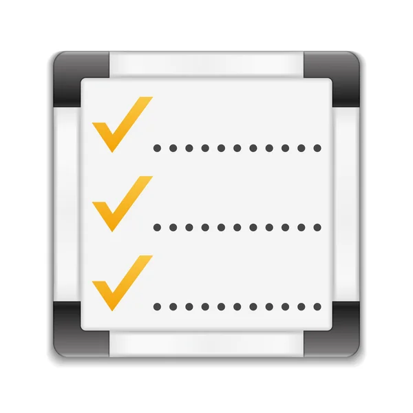 Checklist pictogram — Stockvector