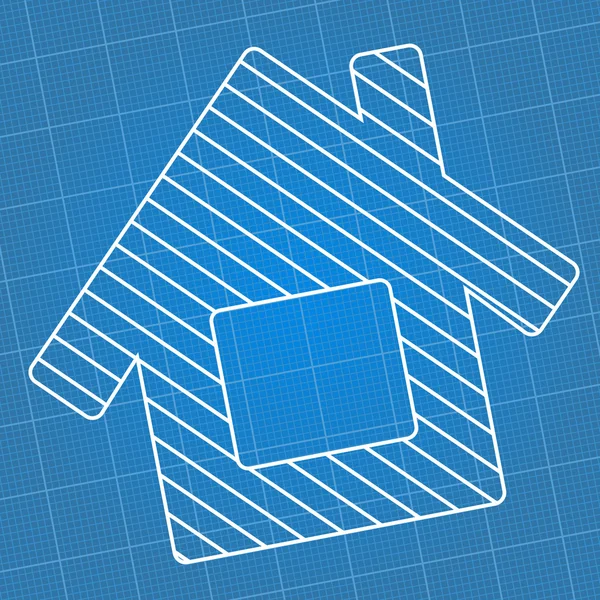 Blueprint house — Stock vektor