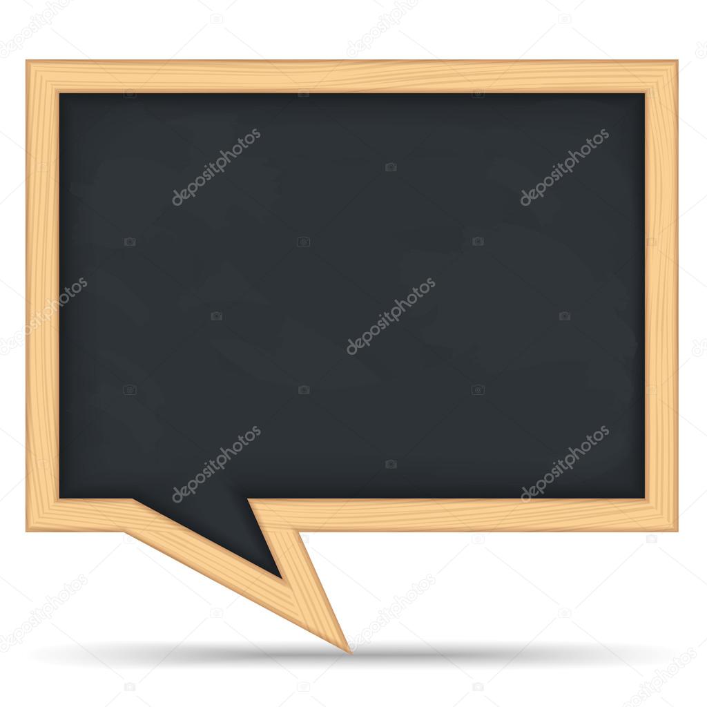 Blackboard Speech Bubble