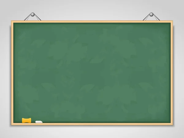Grote horizontale groene schoolbord — Stockvector