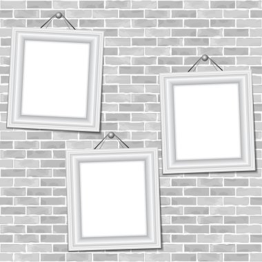 çerçeveler tuğla duvar