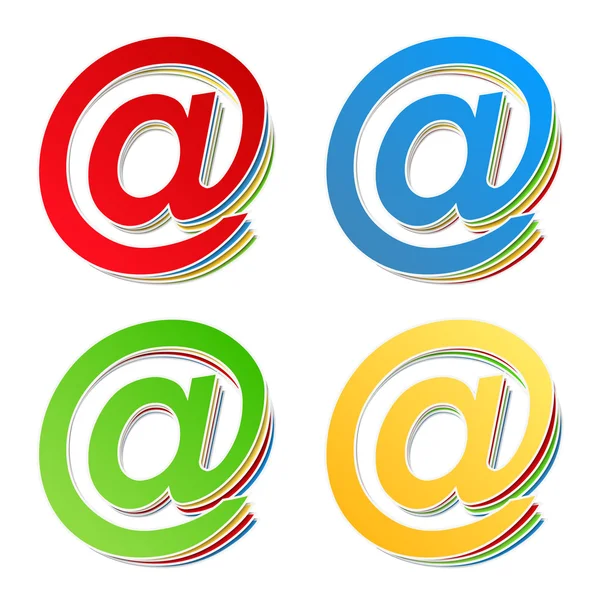 Email Symbols — Stock Vector