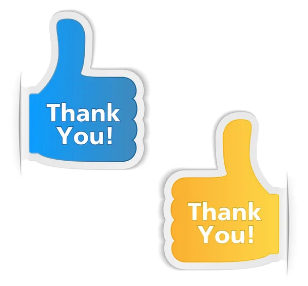 Thank You Labels — Stock Vector