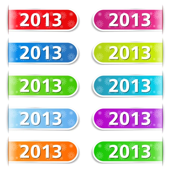 2013 Tabs — Stock Vector