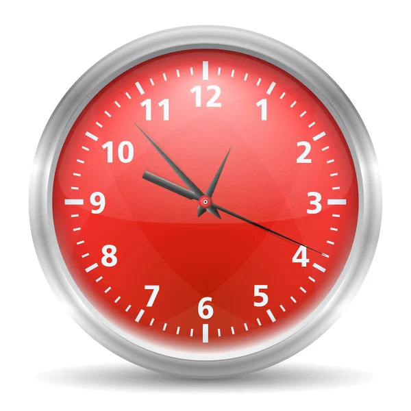 Röd klocka — Stock vektor