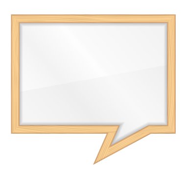 konuşma balonu şeklinde çerçeve