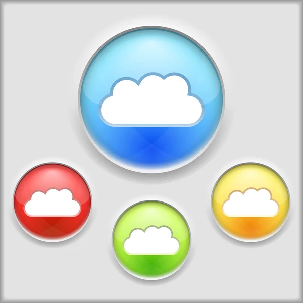 Icono de nube — Archivo Imágenes Vectoriales