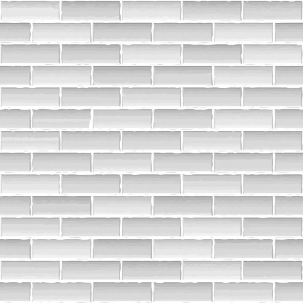 White Brick Wall — Stock Vector