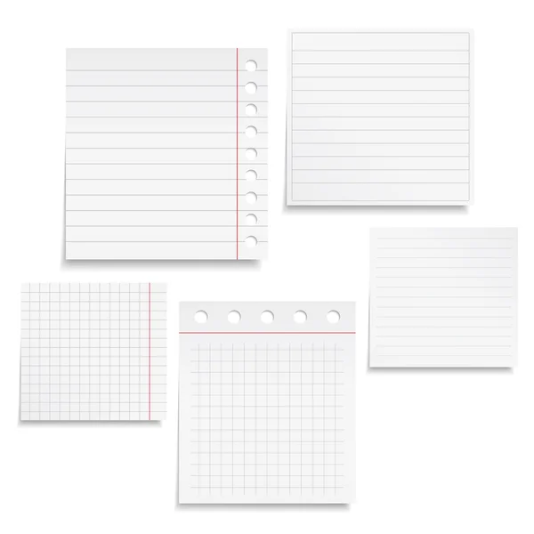 Notebook Paper — Stock Vector