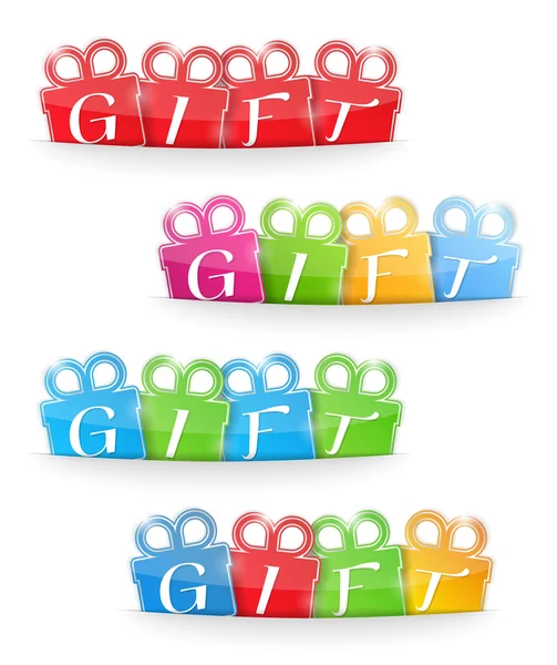 Gift Banners — Stock Vector