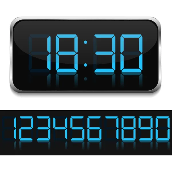 Reloj digital — Vector de stock