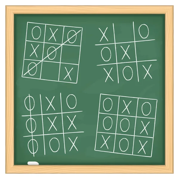 Tic Tac Toe gioco — Vettoriale Stock