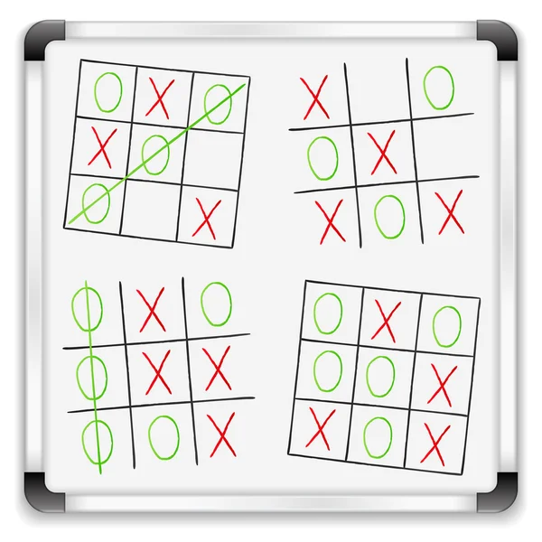 Tic Tac Toe Grid Chalk Hand Drawn Game Board Stock Vector - Illustration of  board, player: 238812429