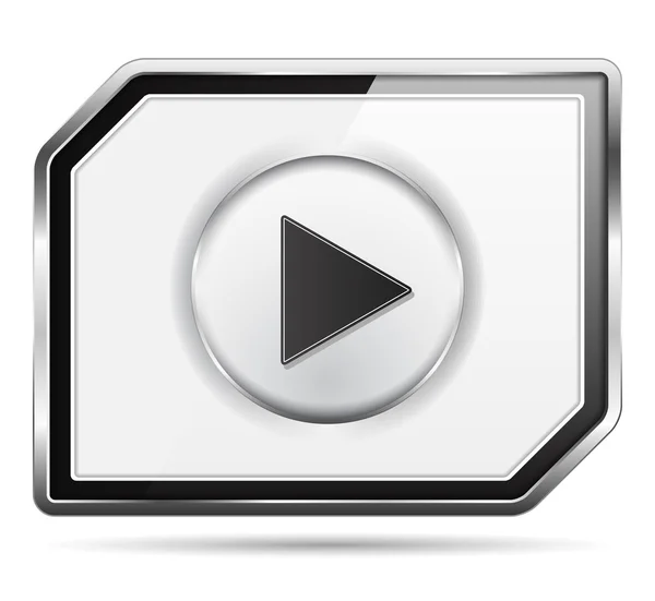 Ikona přehrávač videa — Stockový vektor