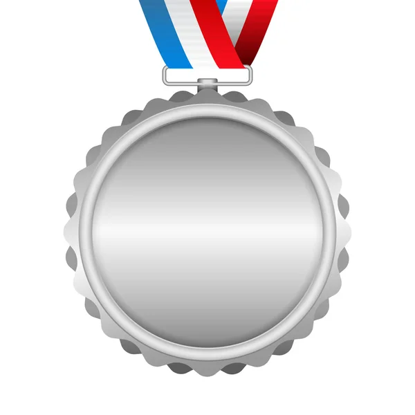 Silbermedaille — Stockvektor