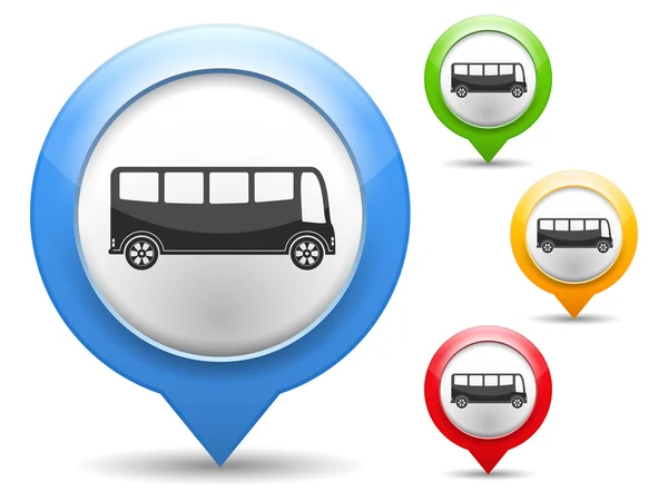 Icono de autobús — Archivo Imágenes Vectoriales