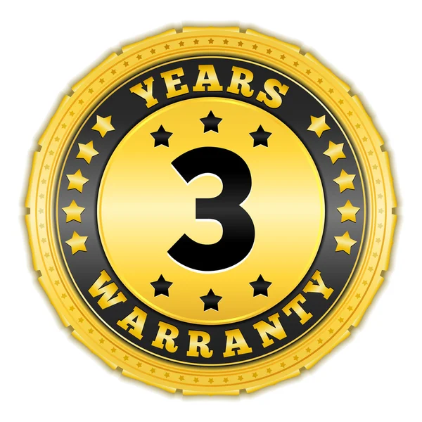 Three Years Warranty — Stock Vector