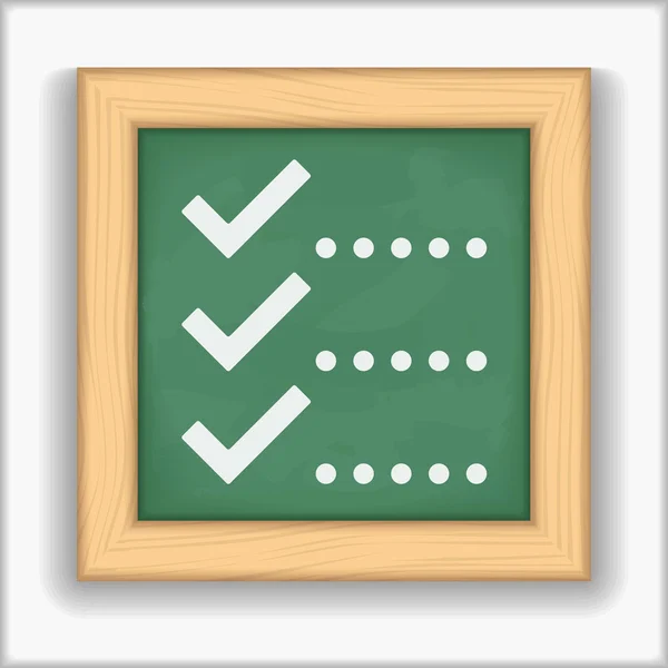 Checklist pictogram — Stockvector