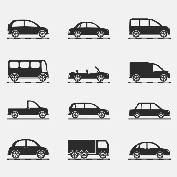 Iconos de coche — Vector de stock