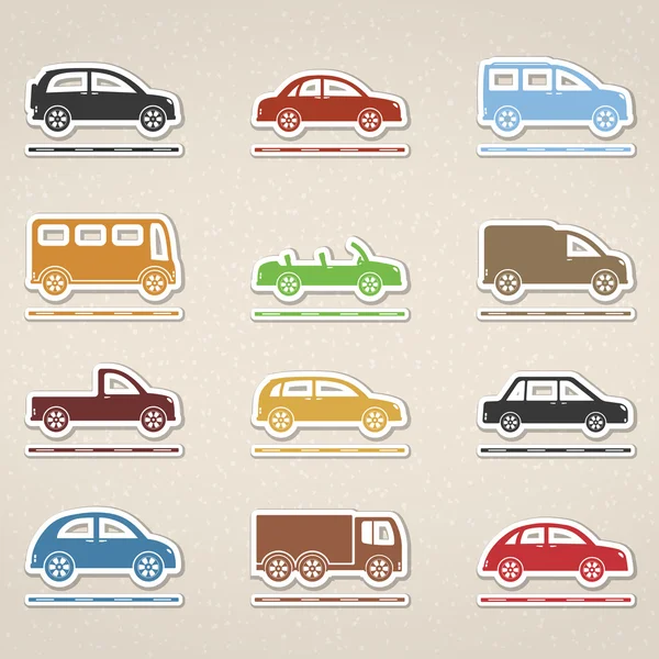 Cars Icons — Stock Vector
