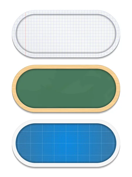 Banners de educación — Vector de stock