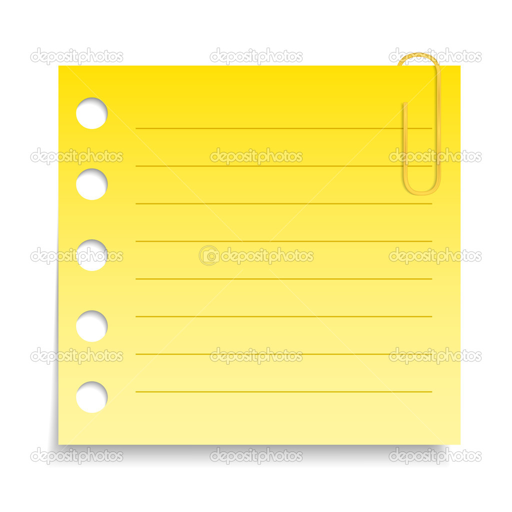 Yellow Paper Note