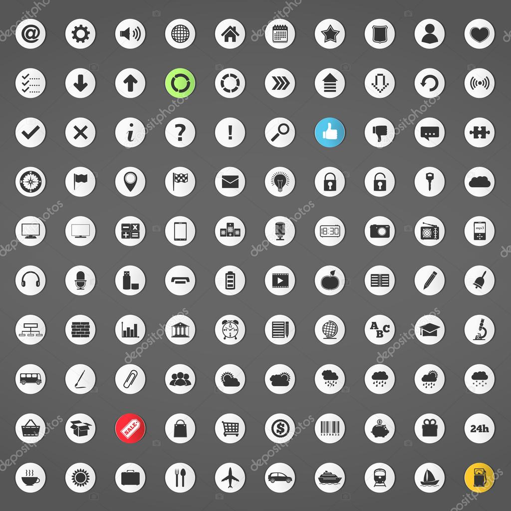 100 Different Icons