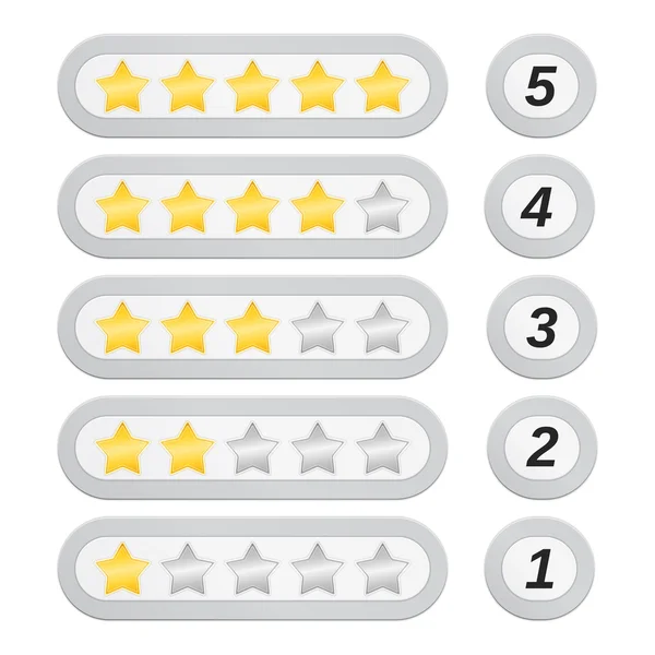 Rating Stars — Stock Vector