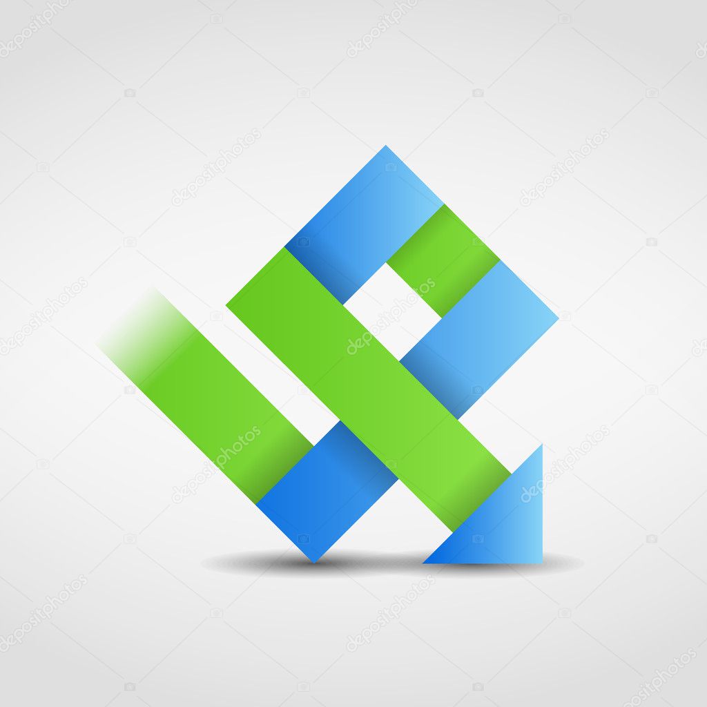 Abstract arrow icon, design elements for your logo, vector eps10 illustration