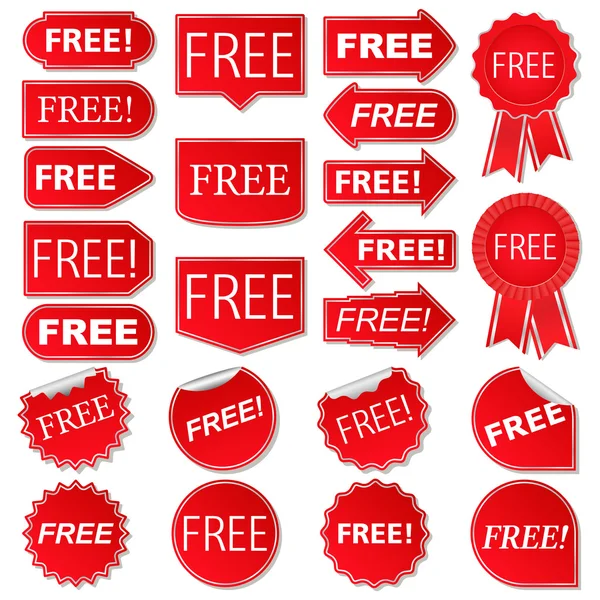 Free Labels — Stock Vector
