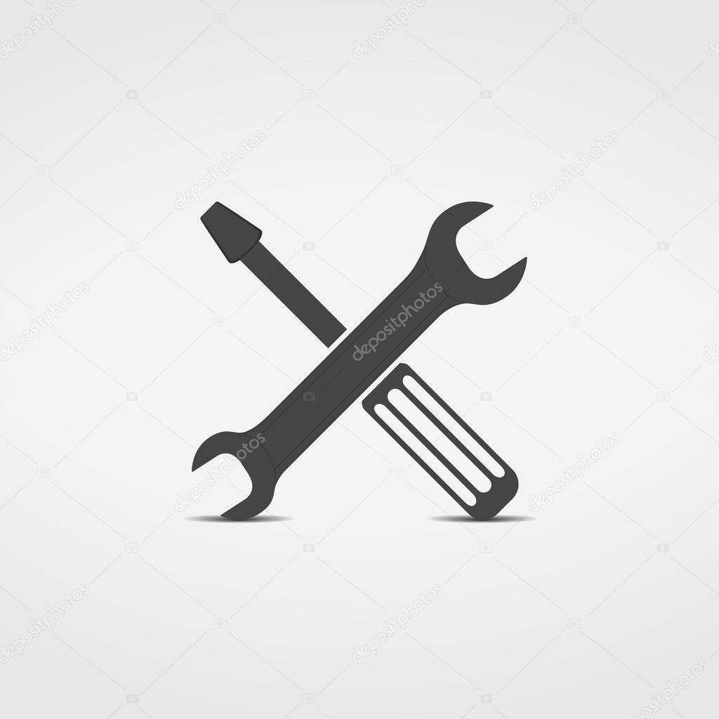 Screwdriver and Wrench Icon