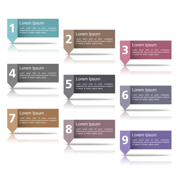 Design Elements with Numbers Stock Illustration