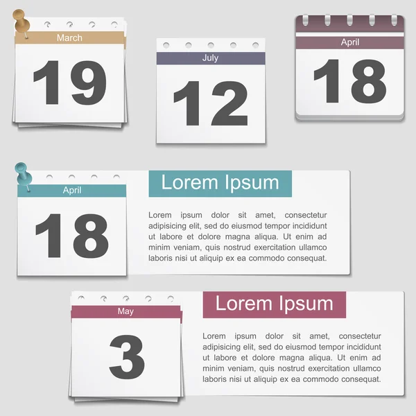 Kalender — Stockvektor