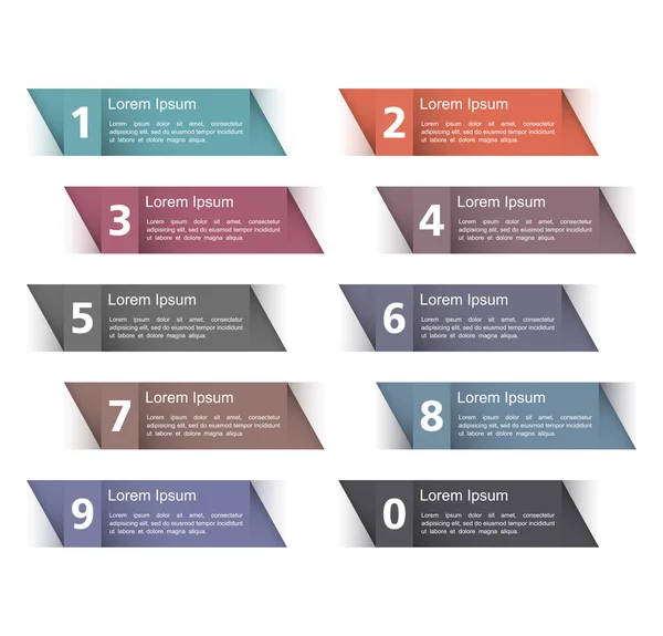 Design Elements with Numbers Stock Vector