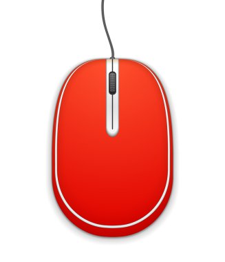 Kırmızı bilgisayar fare