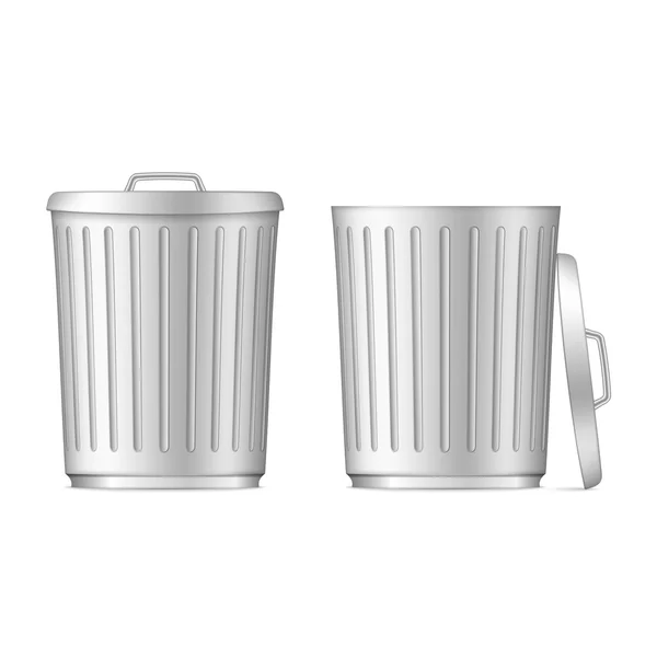 Trash Cans — Stock Vector