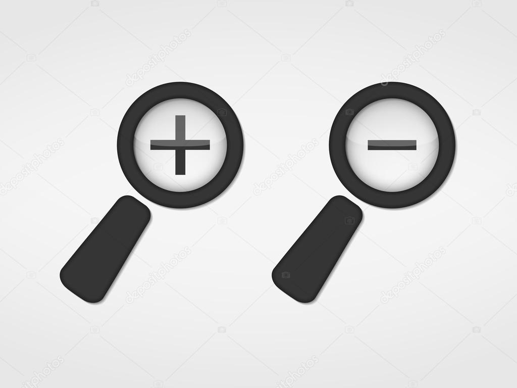 Zoom Icons Stock Vector by ©human_306 35847465