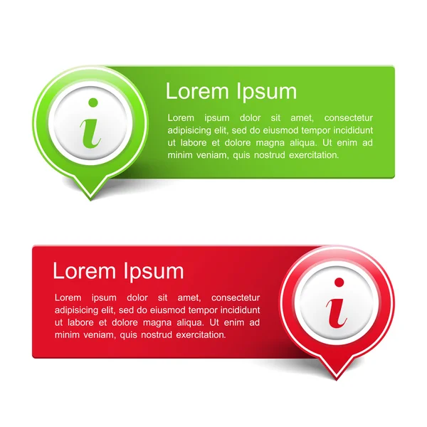 Информационные баннеры — стоковый вектор