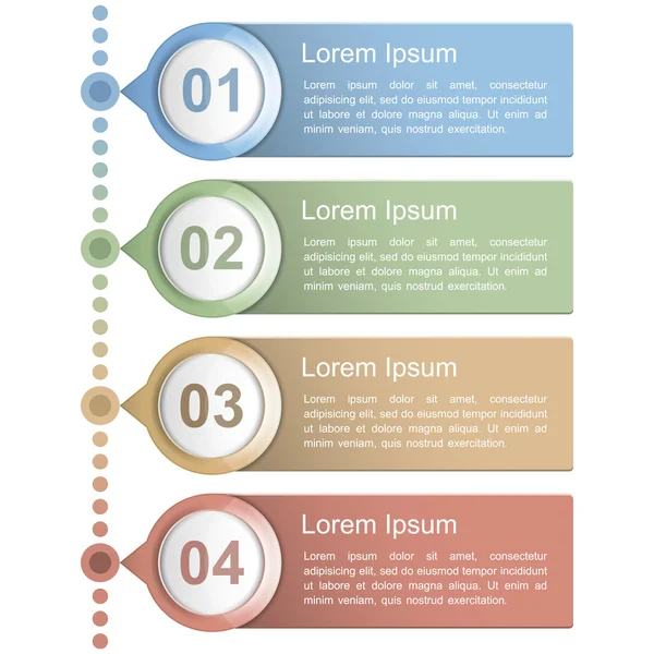 Plantilla de diseño de línea temporal — Vector de stock