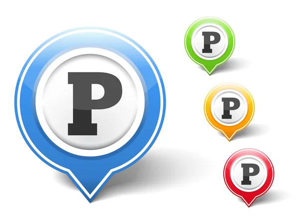 Parking Icon — Stock Vector