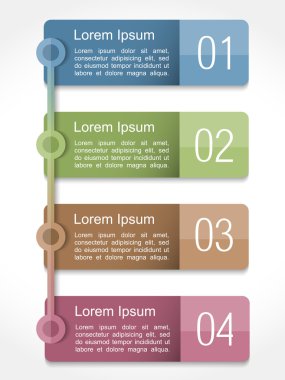 Dört elementten oluşan tasarım şablonu