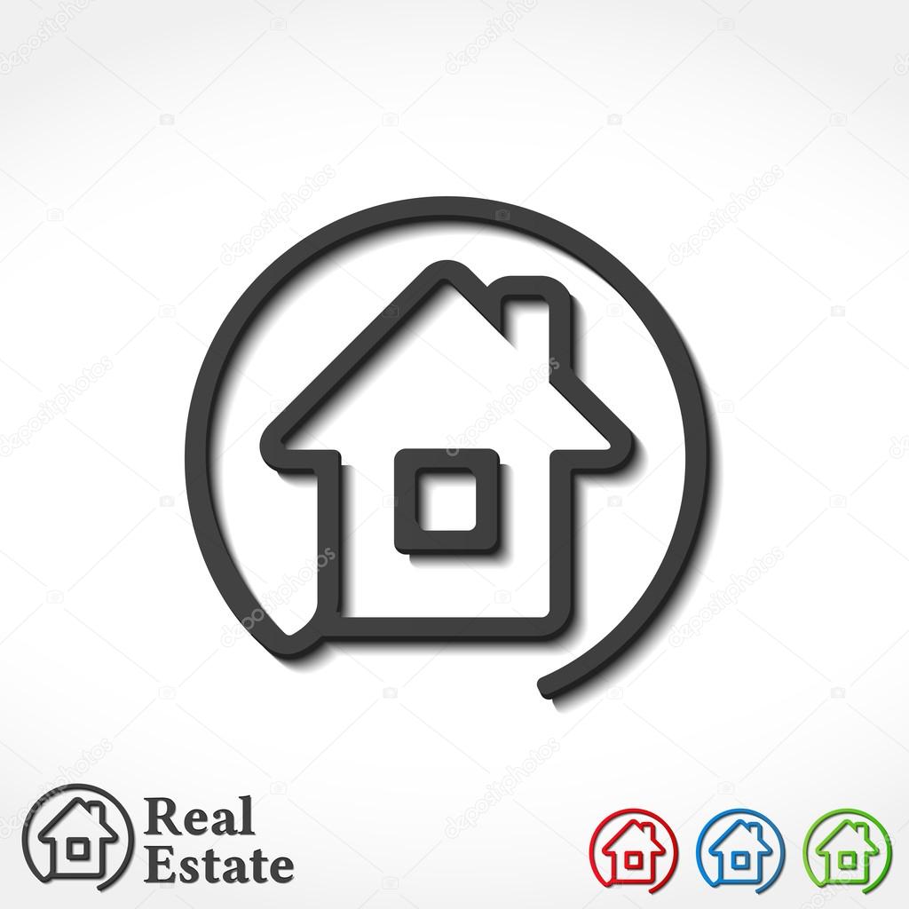 House logo template, icons set, real estate icon, vector eps10 illustration