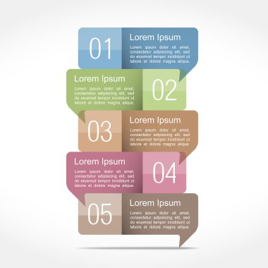 konuşma balonları ile tasarım şablonu