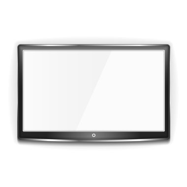 Black LCD TV Screen clipart