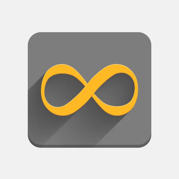 Icono de símbolo infinito — Vector de stock