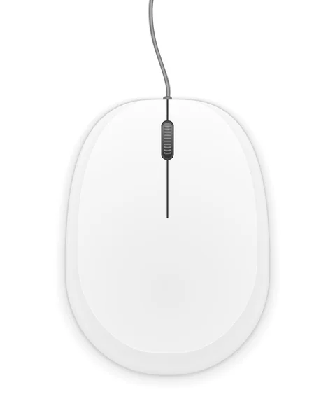White Computer Mouse — Stock Vector