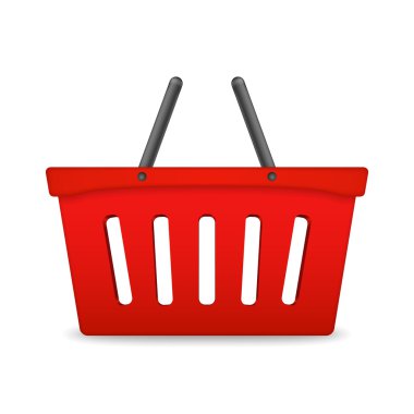 Kırmızı alışveriş sepeti