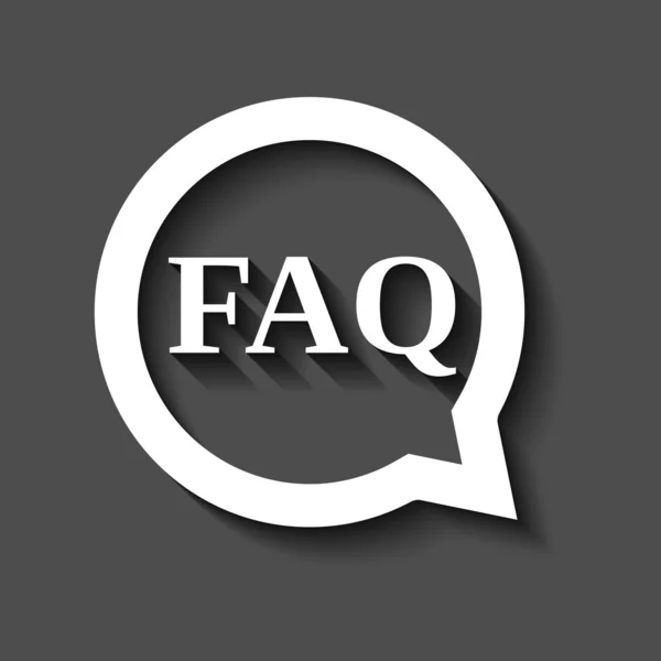 FAQ-symbool — Stockvector