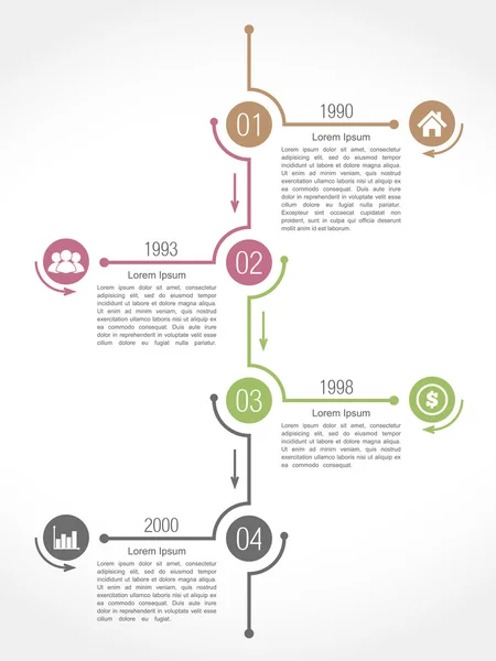 Timeline Infographics Design Template — Stock Vector
